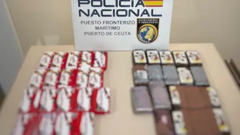 Hachis decomisado. / Polic&iacute;a Nacional