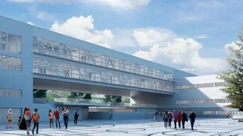  Recreaci&oacute;n del que habr&aacute; de ser el futuro Centro Educativo del Brull./ Reproducci&oacute;n 