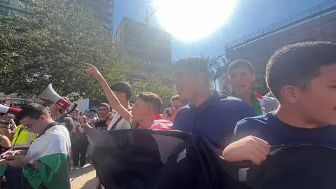 Manifestación estudiantil por Palestina.4