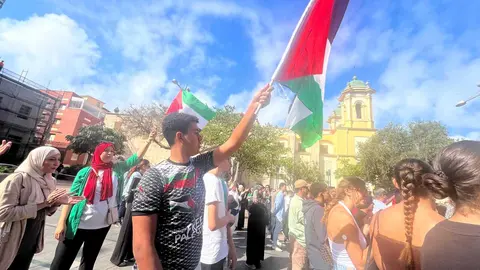 Manifestación estudiantil por Palestina.8