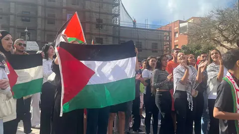 Manifestación estudiantil por Palestina.14
