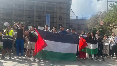 Manifestación estudiantil por Palestina.19