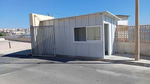 Caseta para los vigilantes de seguridad del Tarajal / UGT
