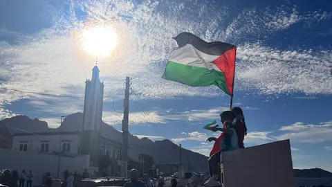 Protesta por Palestina en Benzú