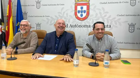 Por la izquierda, Tini Atencia, Nicola Cecchi y Rafael Montero.