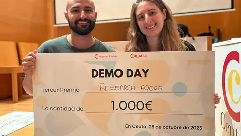 Miembros de la start-up 'Research Agora'. /A.P.