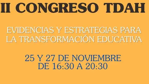 Cartel del II Congreso TDAH.