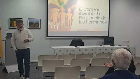 Un momento de la charla.