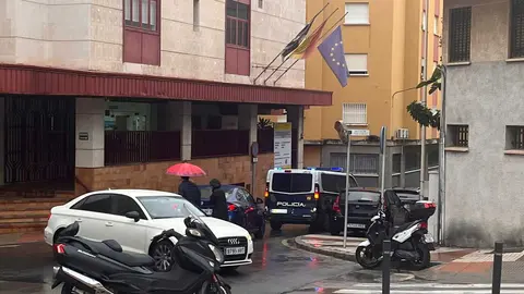 Entrada de los juzgados esta ma&ntilde;ana.