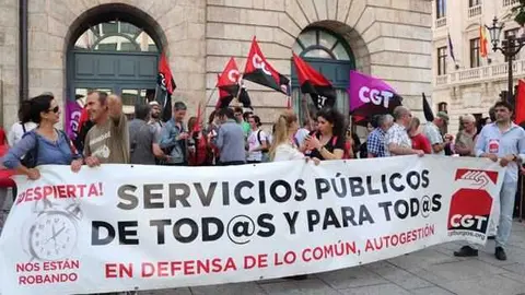 Protesta de CGT.