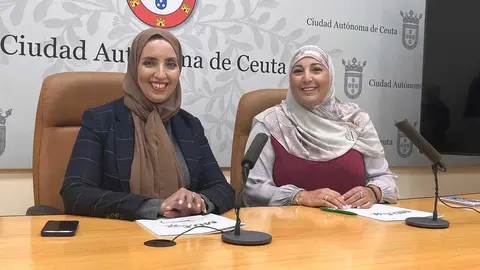 Fatima Hamed y Nadia Mohamed, del MDyC / M.R.