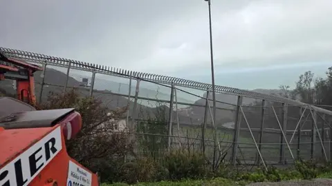 Vallado perimetral de la frontera con Marruecos / AUGC