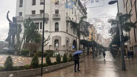Lluvia viento temporal borrasca paraguas1