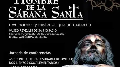 El hombre de la s&aacute;bana santa, cartel de las conferencias