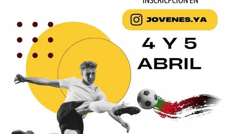 Cartel del torneo de f&uacute;tbol por Palestina de J&oacute;venes Ya!