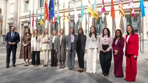 Representantes del PP en el Senado.