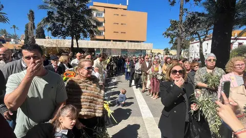 Bendición de las palmas en el Domingo de Ramos.10