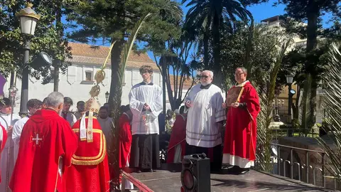 Bendición de las palmas en el Domingo de Ramos.12