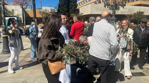 Bendición de las palmas en el Domingo de Ramos.18