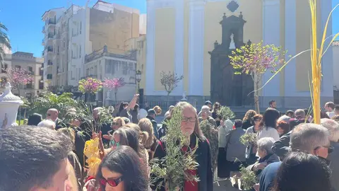 Bendición de las palmas en el Domingo de Ramos.26