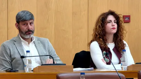  Los diputados de Ceuta Ya! durante la sesi&oacute;n plenaria de este martes _ Laura Ortiz 