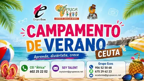 Cartel del campamento.
