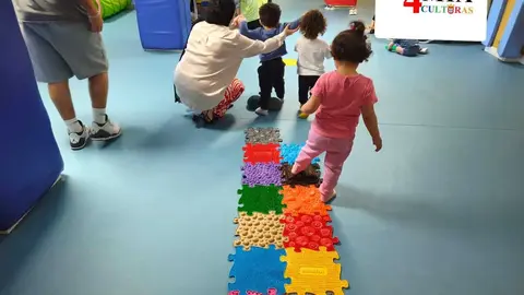 Un momento de los talleres de FAMPA 4 Culturas.