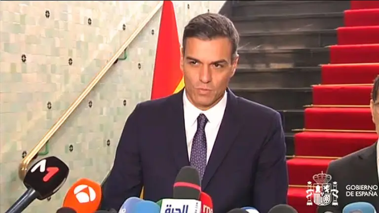 Pedro S&aacute;nchez en Rabat