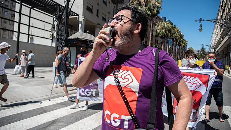 Portavoz del sindicato CGT en Andaluc&iacute;a