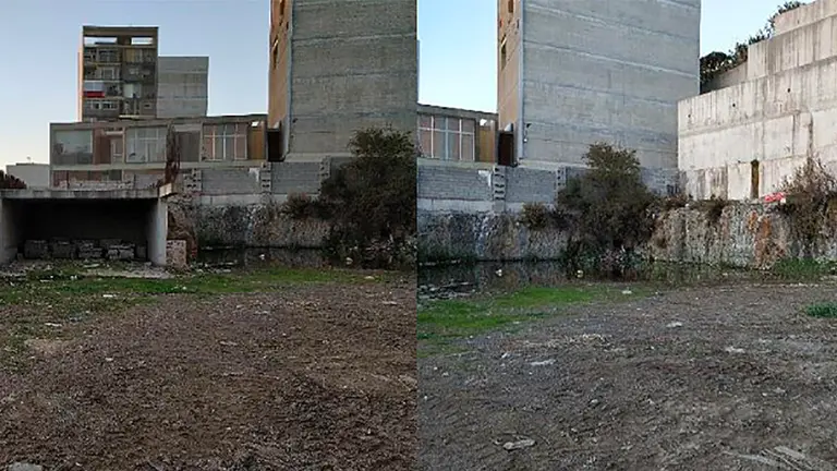 Solar abandonado entre las Torres del Hacho