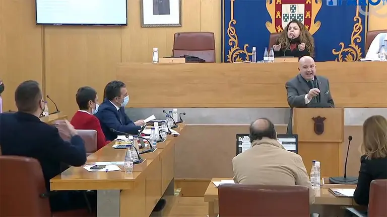 Jos&eacute; Mar&iacute;a Rodr&iacute;guez, desde el estrado de la Asamblea
