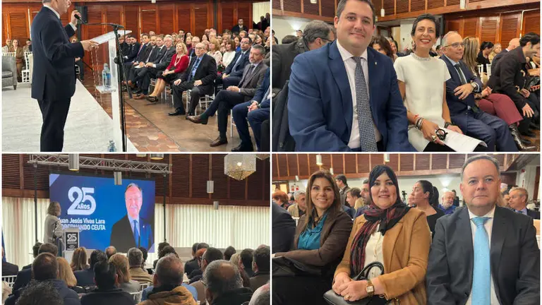 Homenaje a Juan Vivas en el 25&ordm; aniversario de su Gobierno.