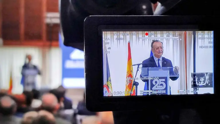  Juan Vivas, durante su intervenci&oacute;n en el acto que repasa sus 25 a&ntilde;os de gobierno 