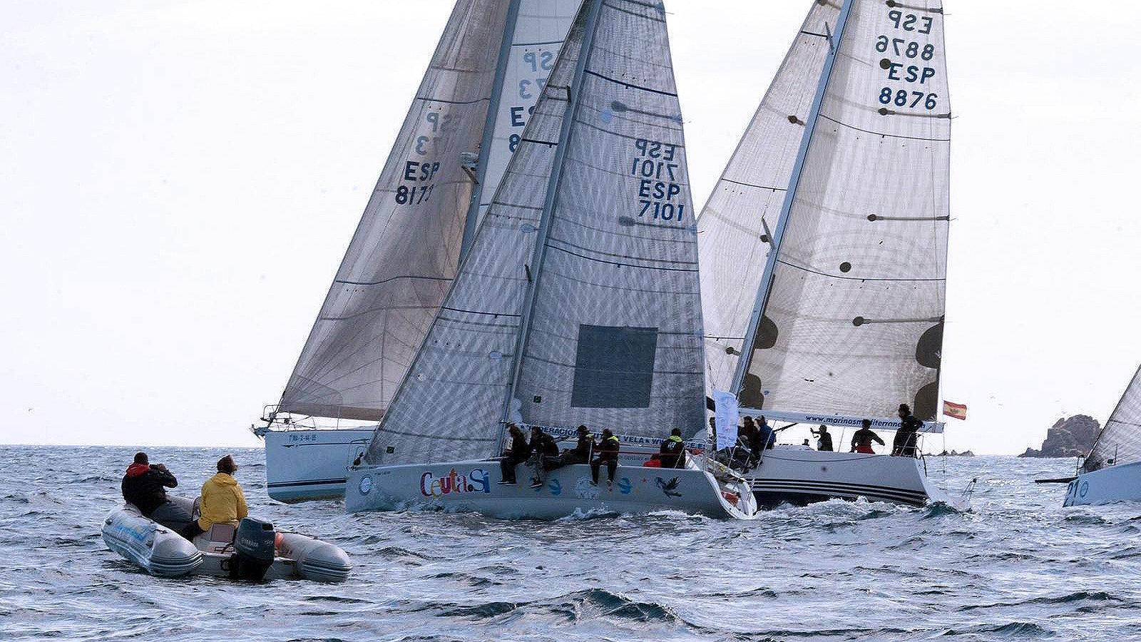 Salida de Ceuta de la I Regata Intercontinenbtal Marbella-Ceuta