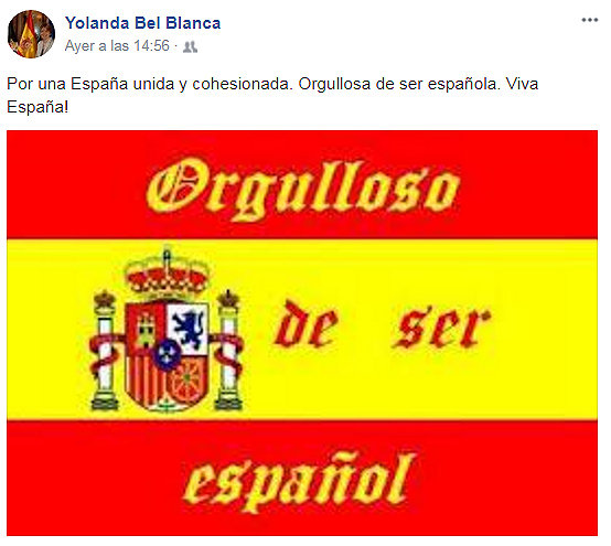 Yolanda Bel, orgullosa de ser española