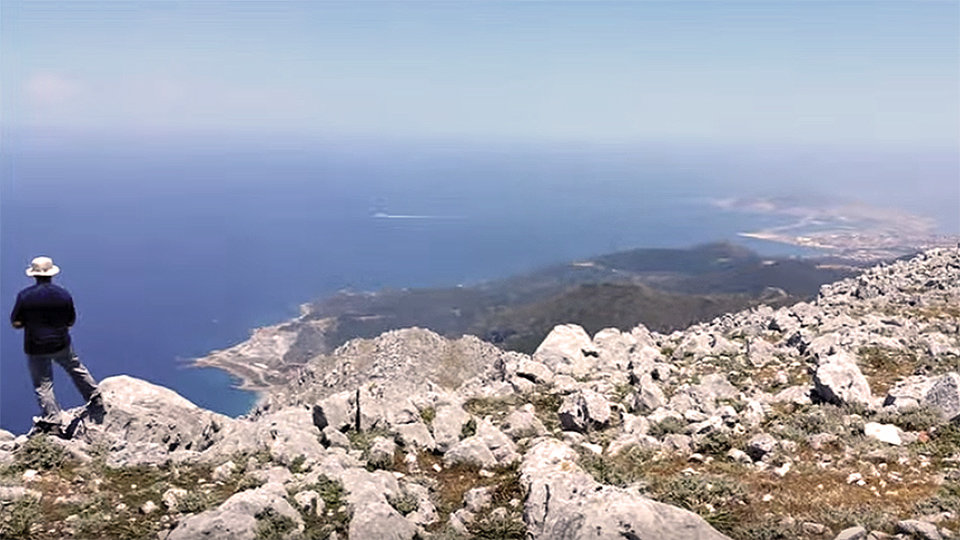 Vista de Ceuta desde la cumbre de Jebel Musa