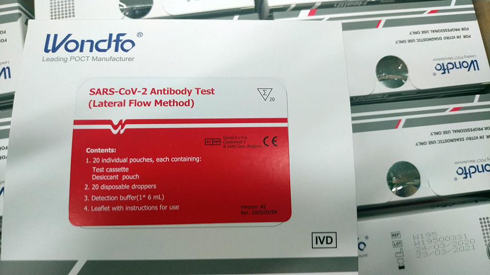 Test coronavirus