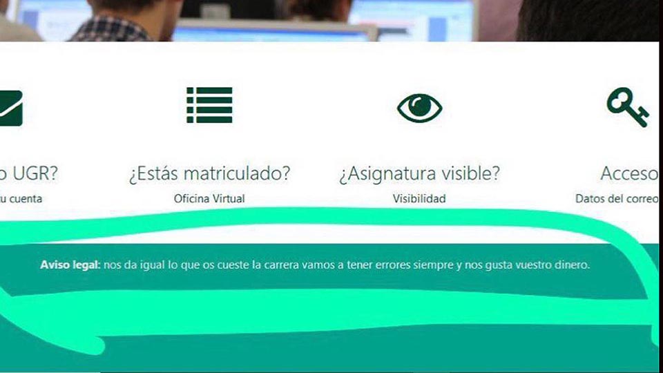 web hackeada de la UGR