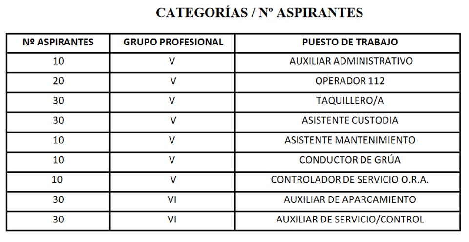 categorías bolsas amgevicesa