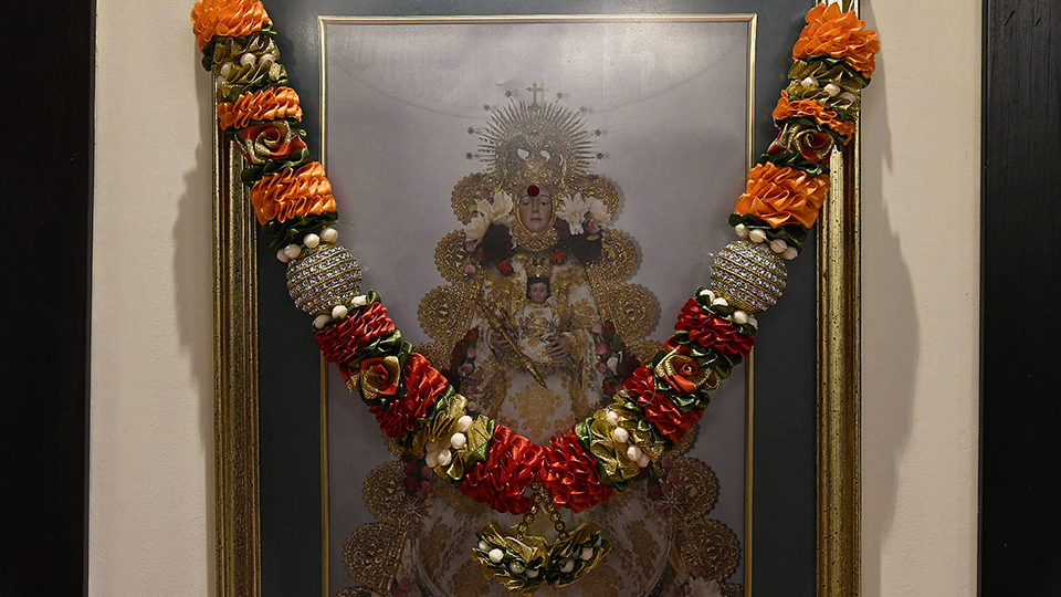 La Virgen de África en el templo hinbdú