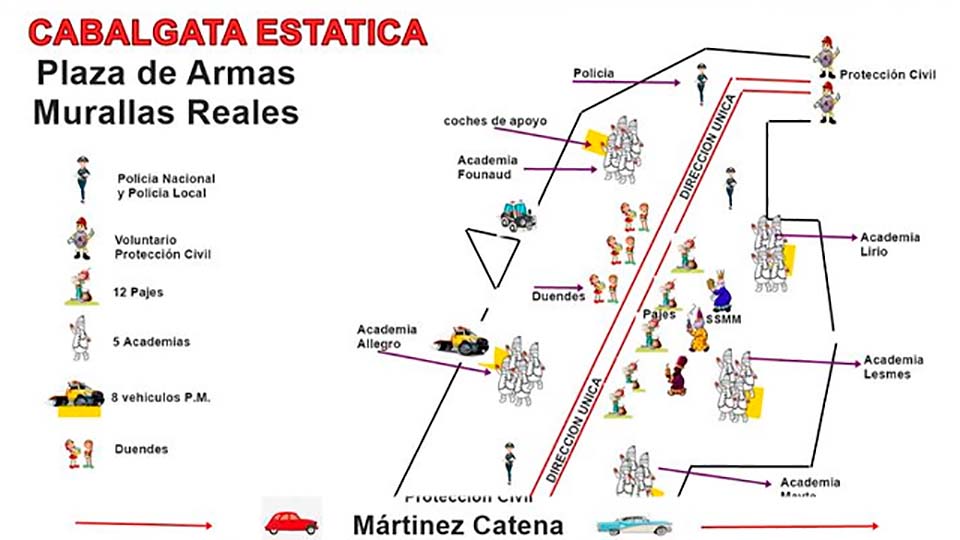Mapa de la vsita Real