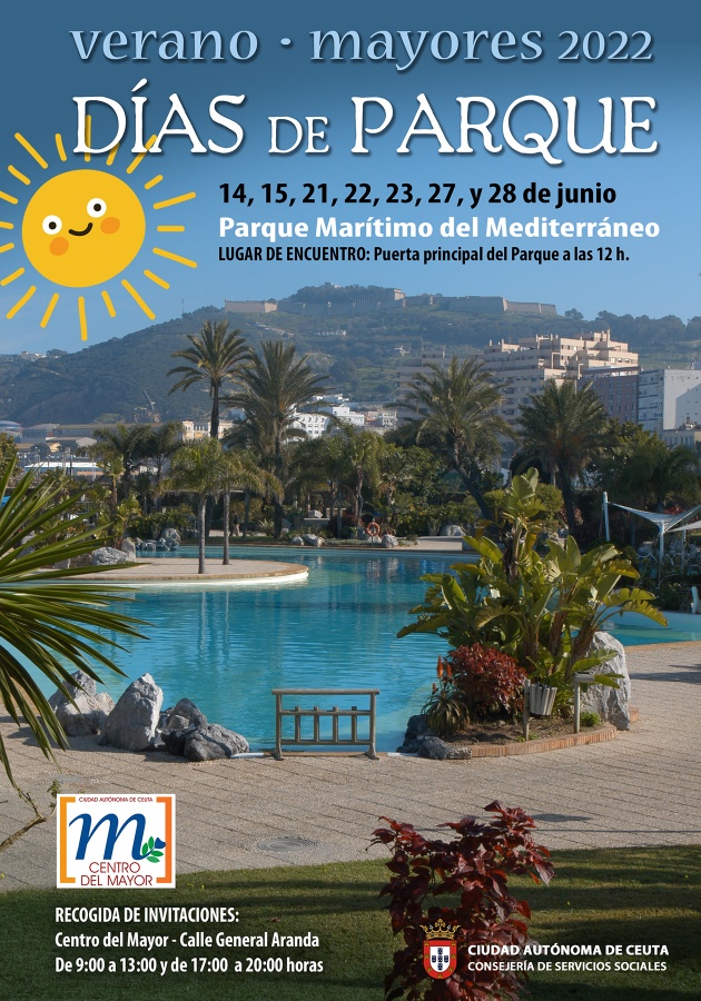 cartel verano parque mayores 2022