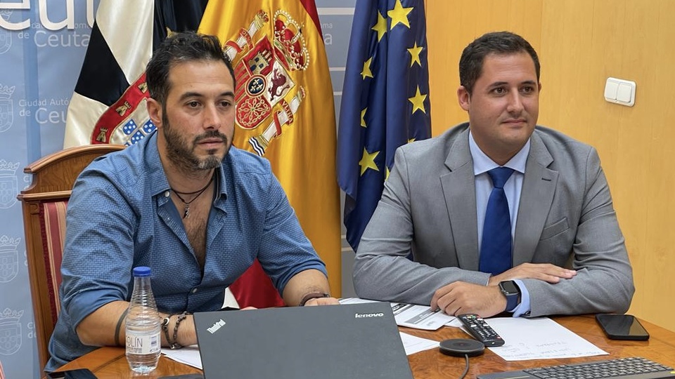 José María Mora y Alejandro Ramírez, durante el transcurso de la Conferencia Sectorial de Vivienda, Urbanismo y Suelo