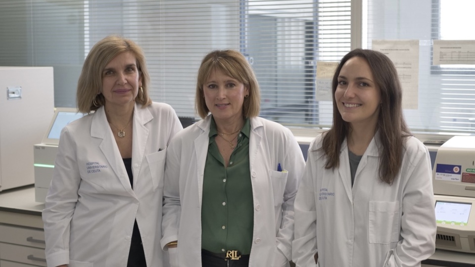 Salomé Hijano, María Soledad Martínez y Patricia González