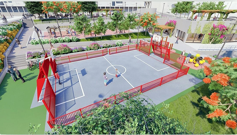 Simulación de la plaza Nicaragua 2