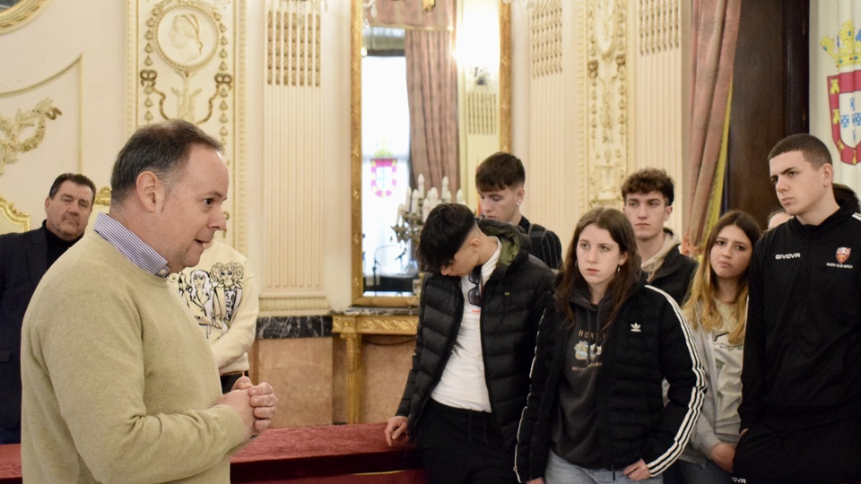 Celaya recepción estudiantes italianos bachillerato