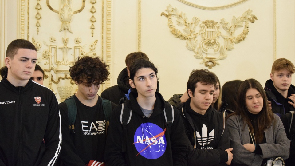 Celaya recepción estudiantes italianos bachillerato