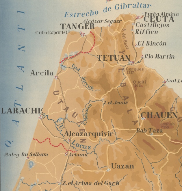mapa protectorado occidental
