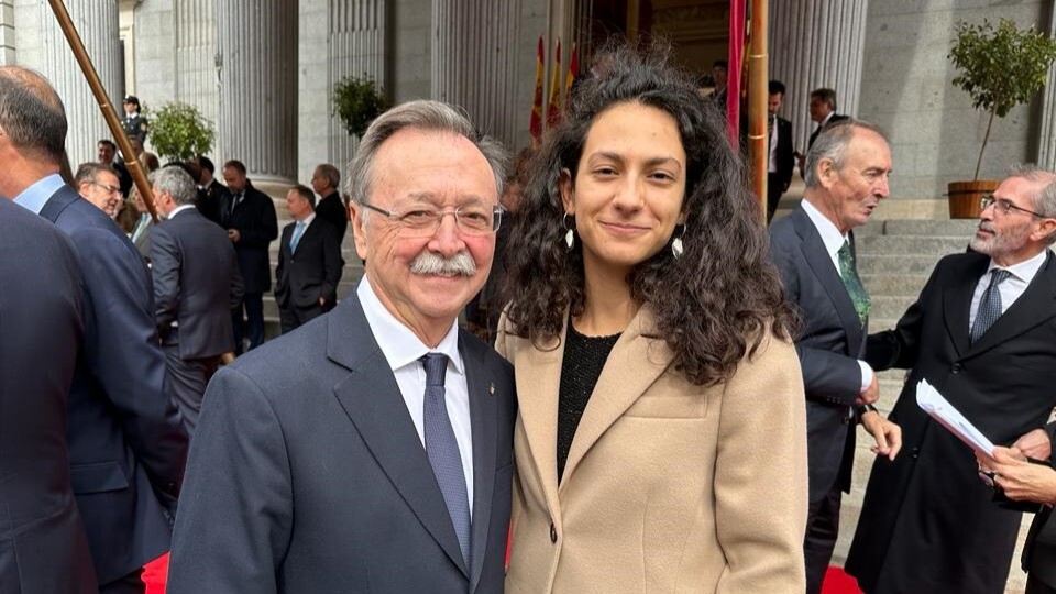 Juan Vivas Sara El Khattabi acto jura constitucional princesa Leonor Madrid Congreso