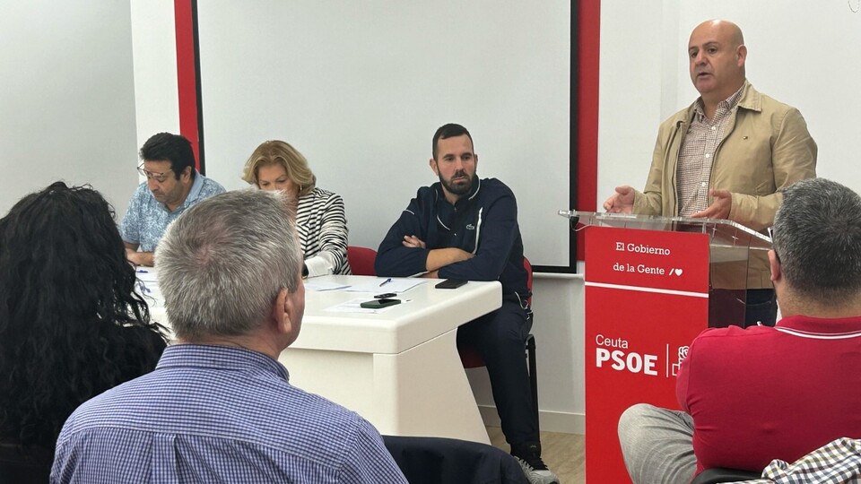 La sede del PSOE, durante una reunión ordinaria de la Ejecutiva Regional del partido